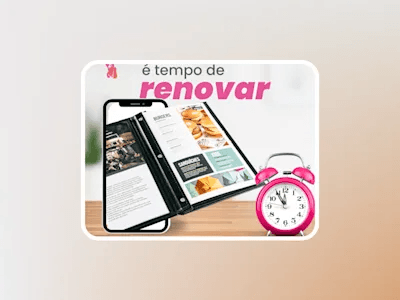 Template de cardápio para redes sociais criado pela Ciclicko