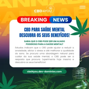Criativo de CBD para redes sociais da Ciclicko