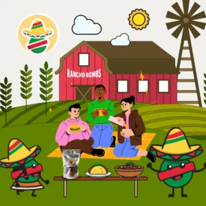 Arte de prato apetitoso criada pela Ciclicko