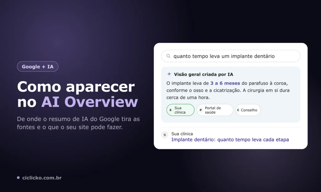 Visão geral criada por IA do Google com a resposta e o site da empresa entre as fontes citadas